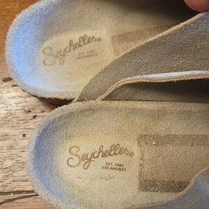 Seychelles Beige Suede Mules